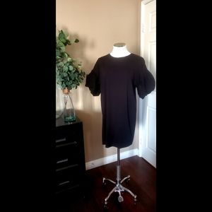 Zara Cotton black short cotton dress